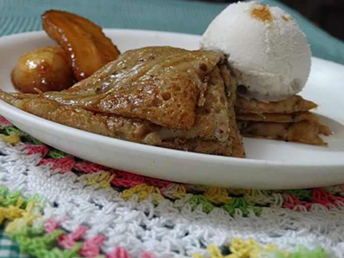 Gluten Free Black Rice Pudding with Vegan IceCream-1